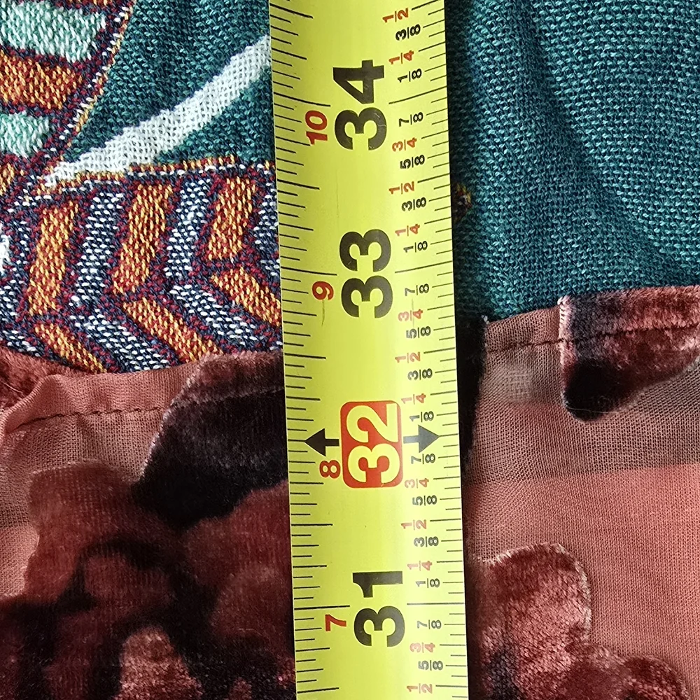 Floral Velvet Dress in Pink Combo - Picture 10 of 11